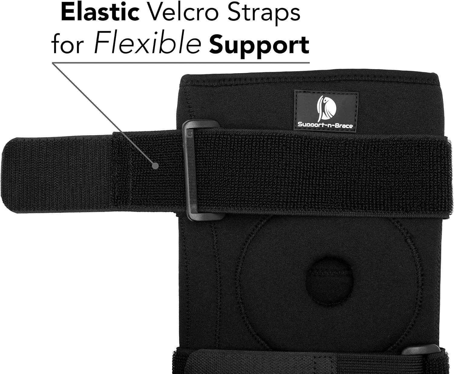 2pcs Knee Brace + Compression Knee Sleeve Pads Wrap Pain Protector Stabilizer, M