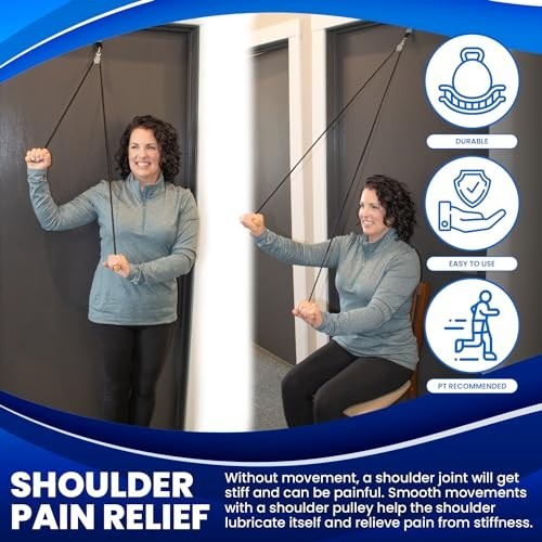 Shoulder Pulley Over The Door Physical Therapy Arm Rehab Rotator Cuff Surgery