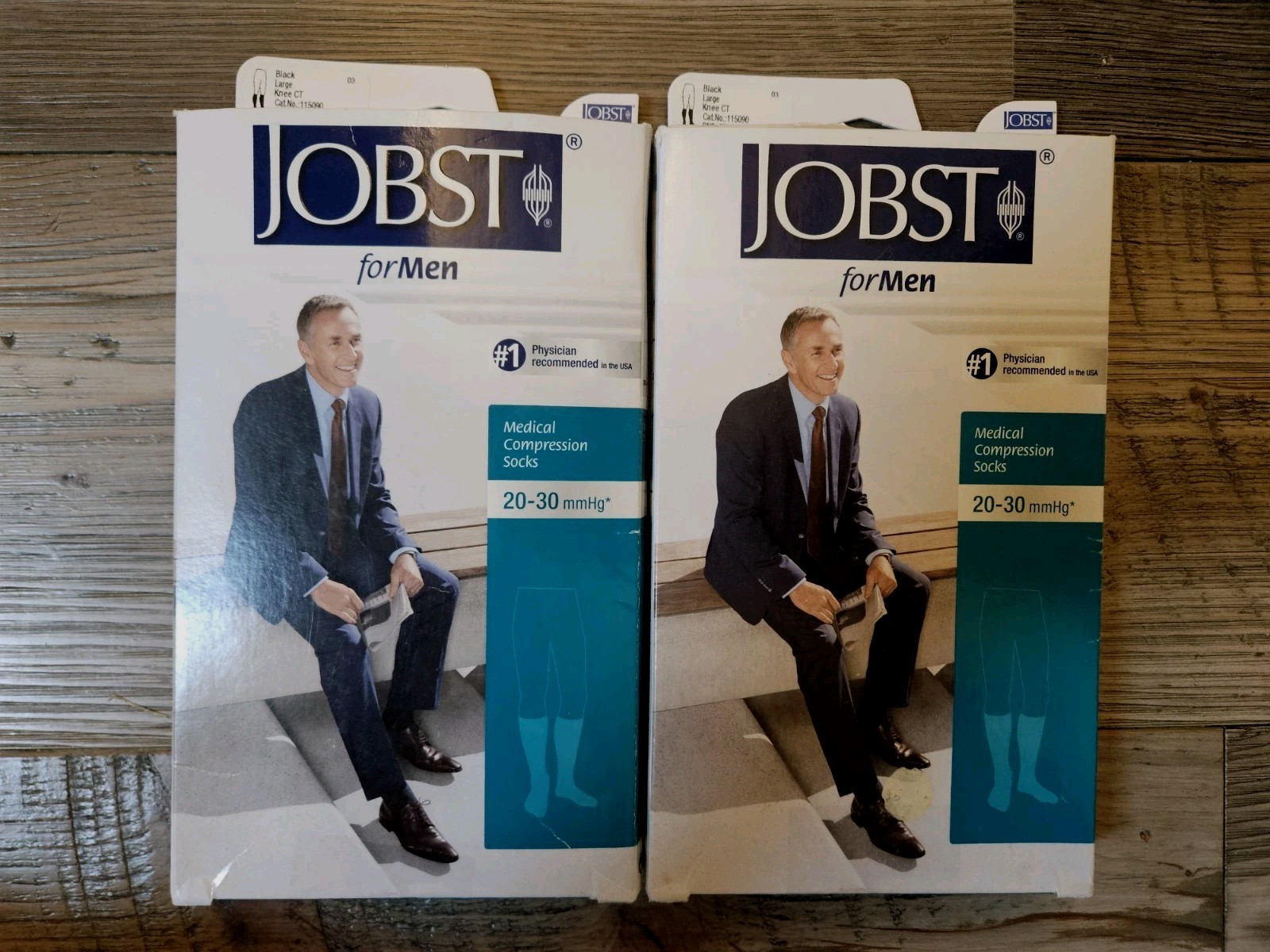 Jobst For Men Mens Compression Knee Socks 20-30 mmhg Supports Large