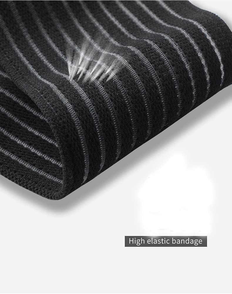 Thigh Support Compression Bandage Sleeve for Women One Size Fit Most, Black