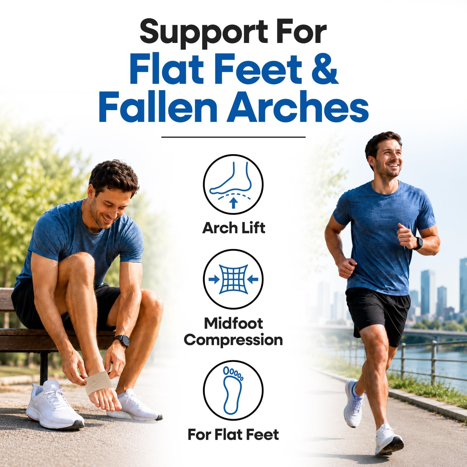 Plantar Fasciitis Arch Supports – Compression Sleeves & Foot Brace for Heel Pain
