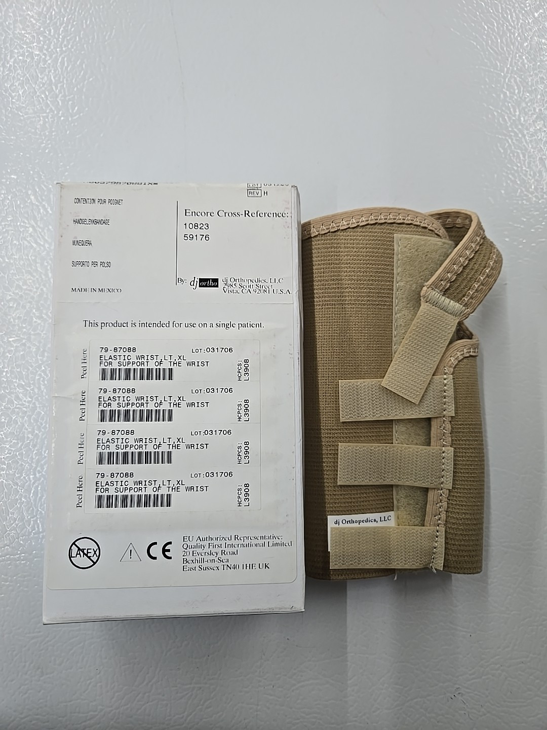 Procare 79-87088 Elastic Wrist, Left,XL