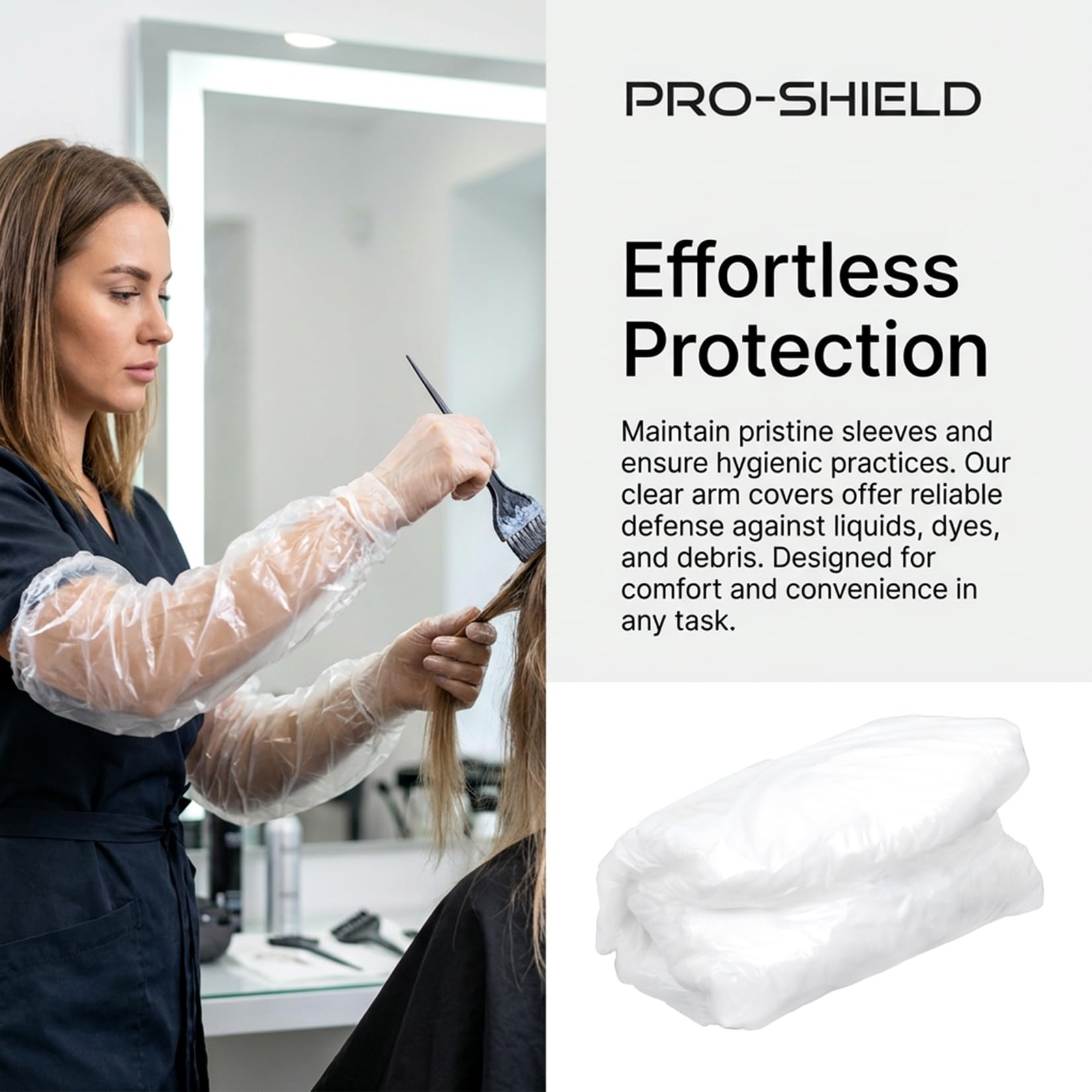 100 Pcs Disposable Arm Sleeves Covers- Plastic Sleeve Protectors for Arms Wat…