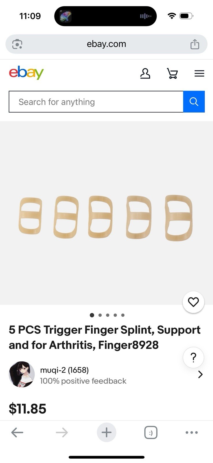 5 PCS Trigger Finger Splint, Support and for Arthritis, Finger8928