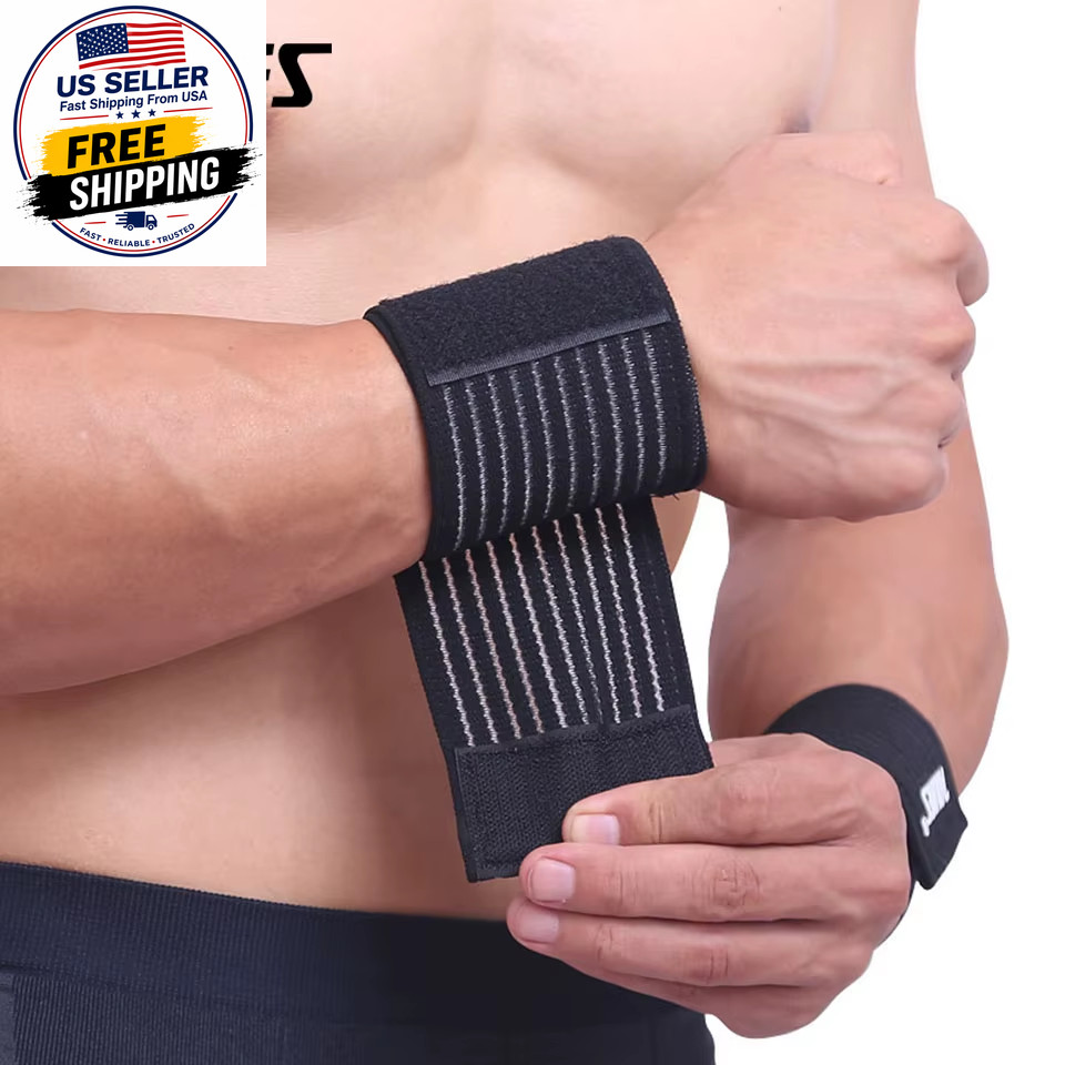 1PCS Cotton Elastic Bandage Hand Sport Wristband Gym Support Wrist Brace Wrap Ca