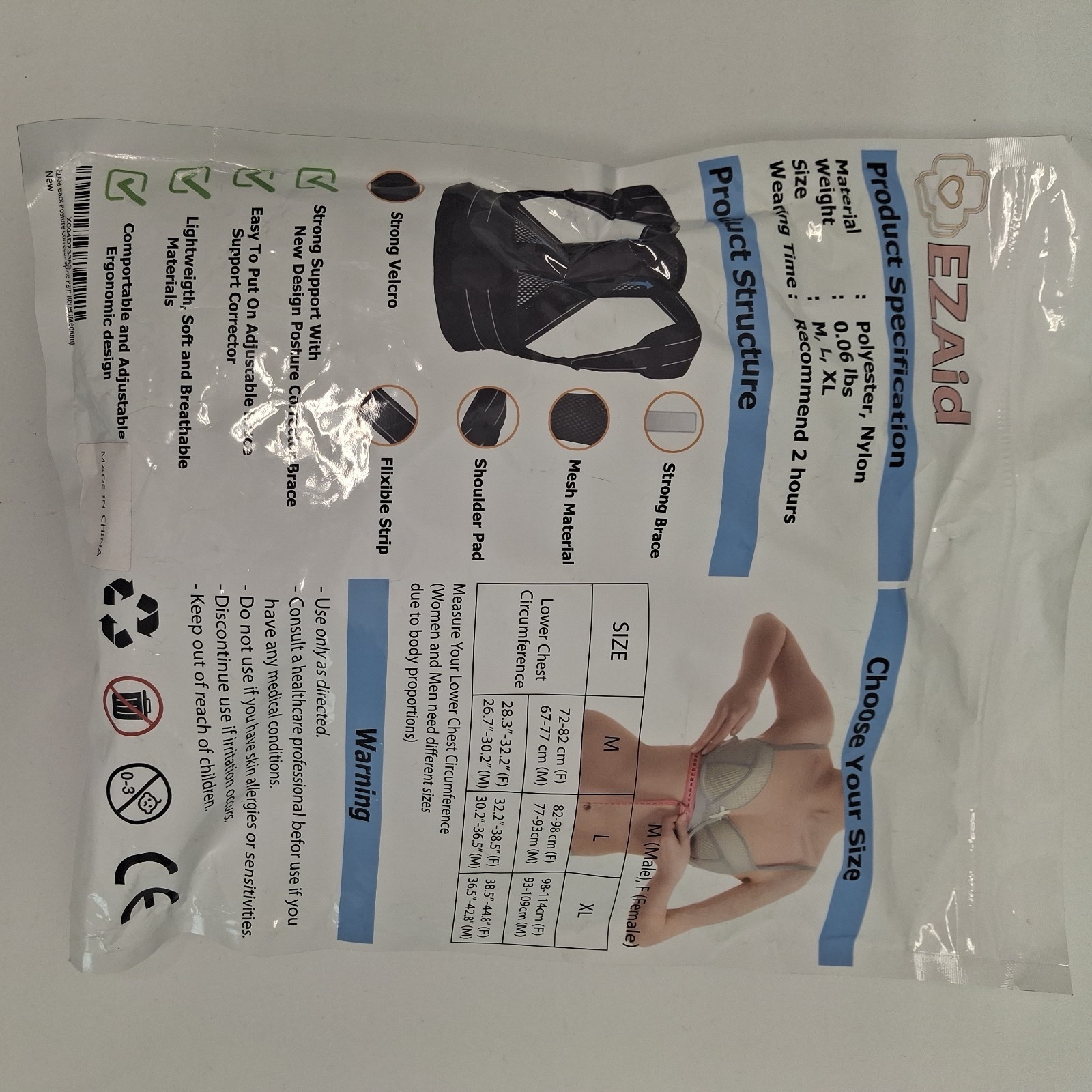 Ez Aid Back Brace