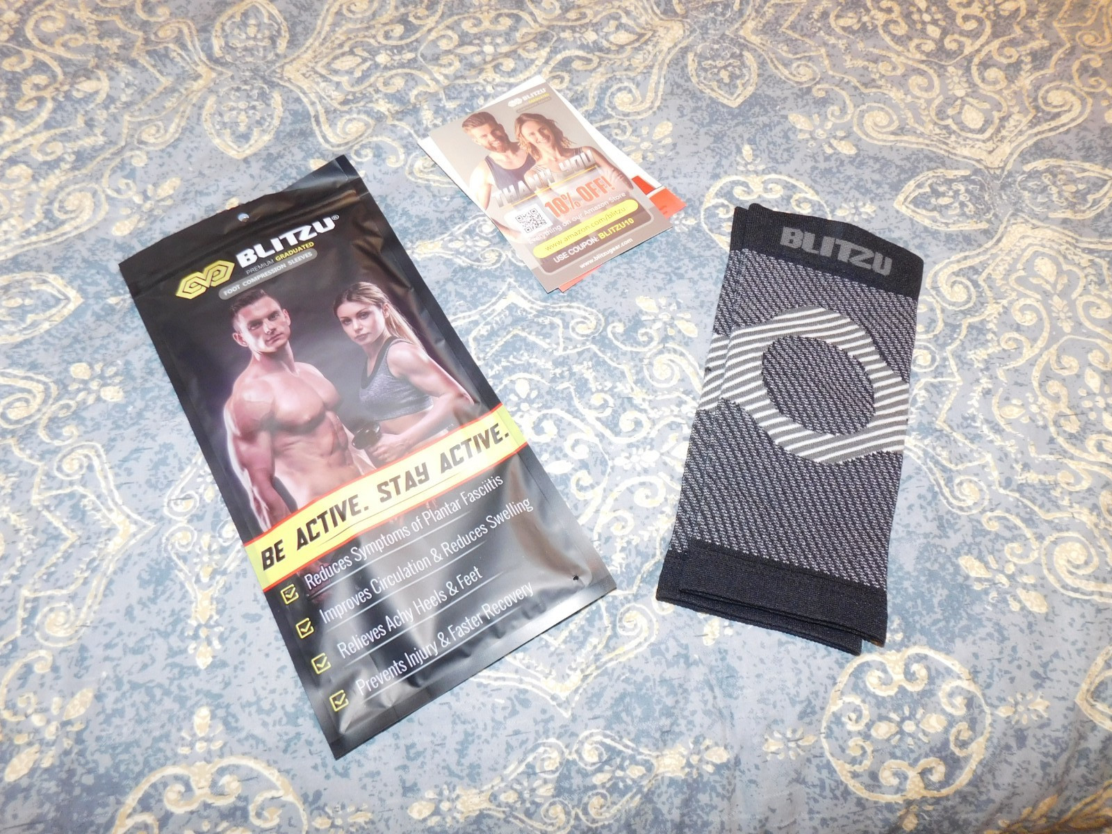 BLITZU FOOT COMPRESSION SLEEVES, Sizes XXL, New in Bag