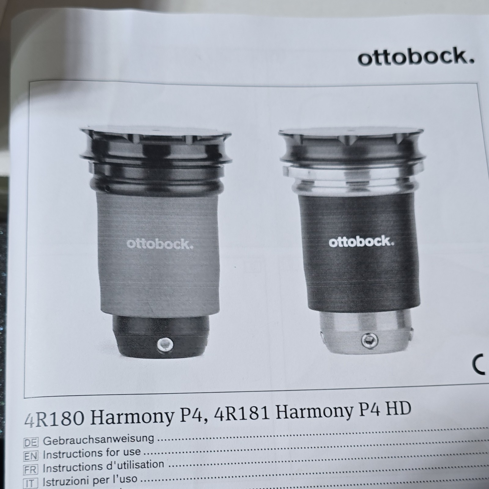 Ottobock Harmony P4 Vacuum Pump 4R180 CE Certified Prosthetic Component