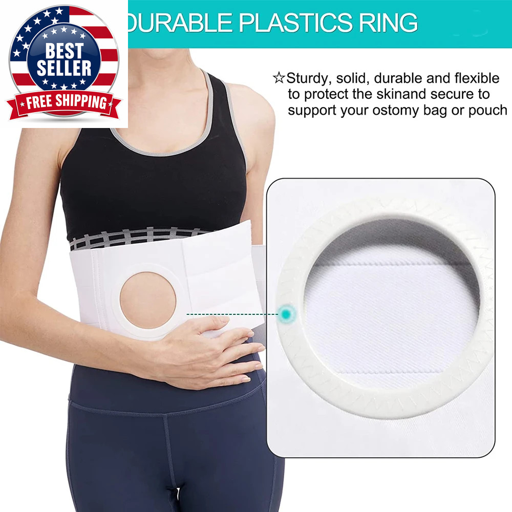 Ostomy Belt for Men and Women, Ostomy Hernia Support Belt, Abdominal Binder Brac