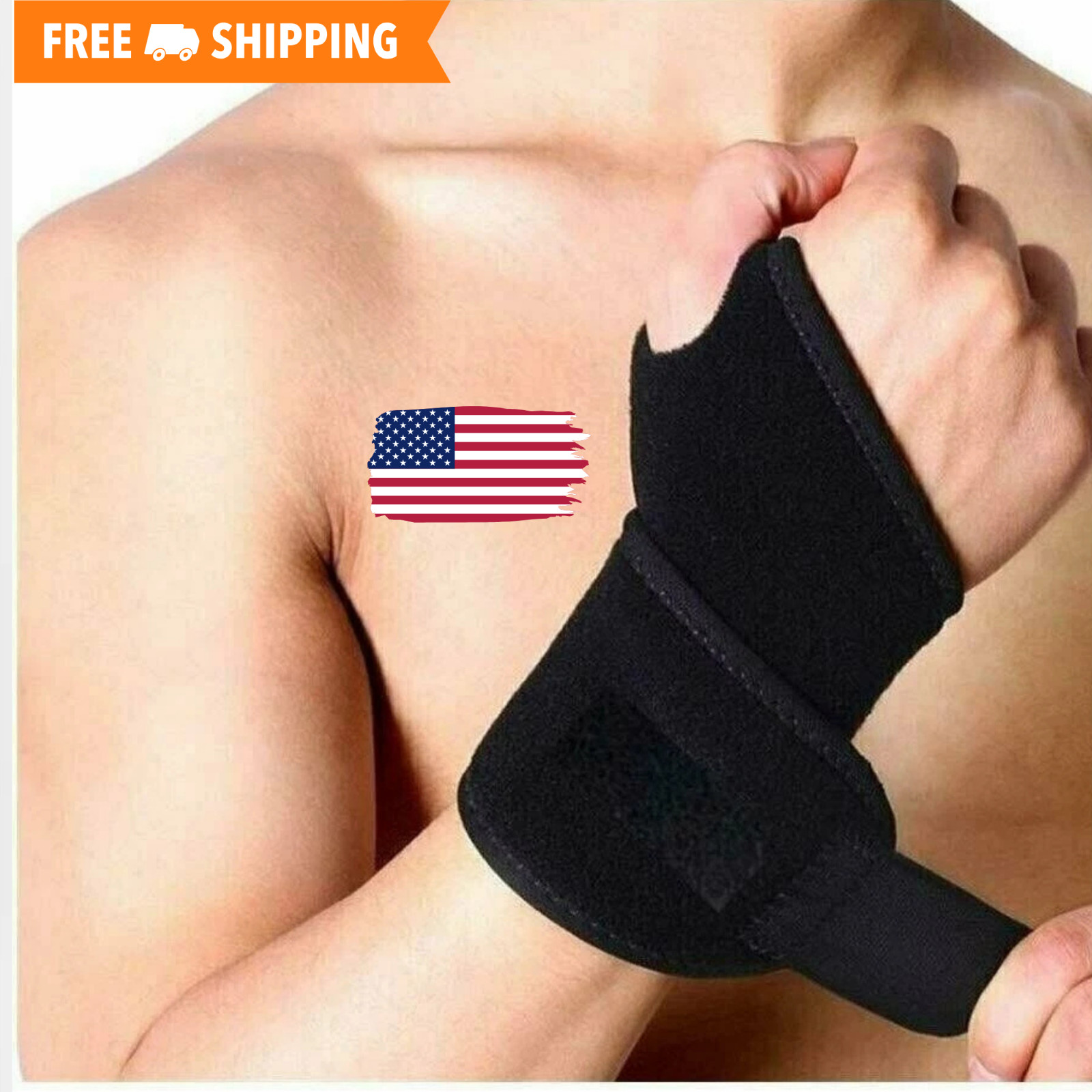 Wrist Hand Brace Support Carpal Tunnel Sprain Arthritis Gym Splint Left / Right