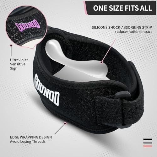 GOUNOD Patellar Tendon Support Strap 2 Pack,Knee Strap for Knee Pain Relief,P…