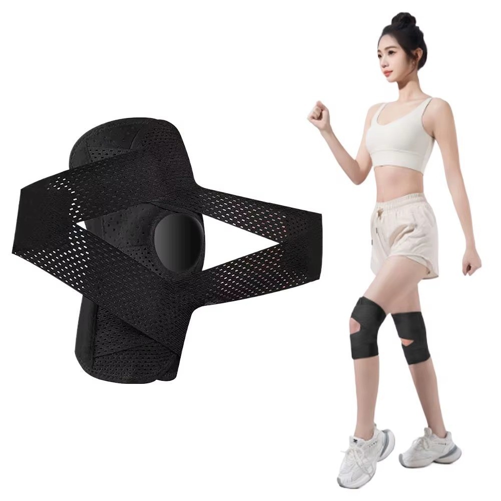 Knee Brace Compression Sleeve Joint Support Open Patella Stabilizer Wrap New