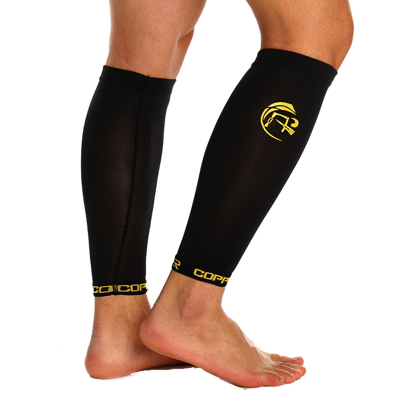 COPPER Compression Calf Sleeve Leg Support Brace Sport Shin Splint Socks Running