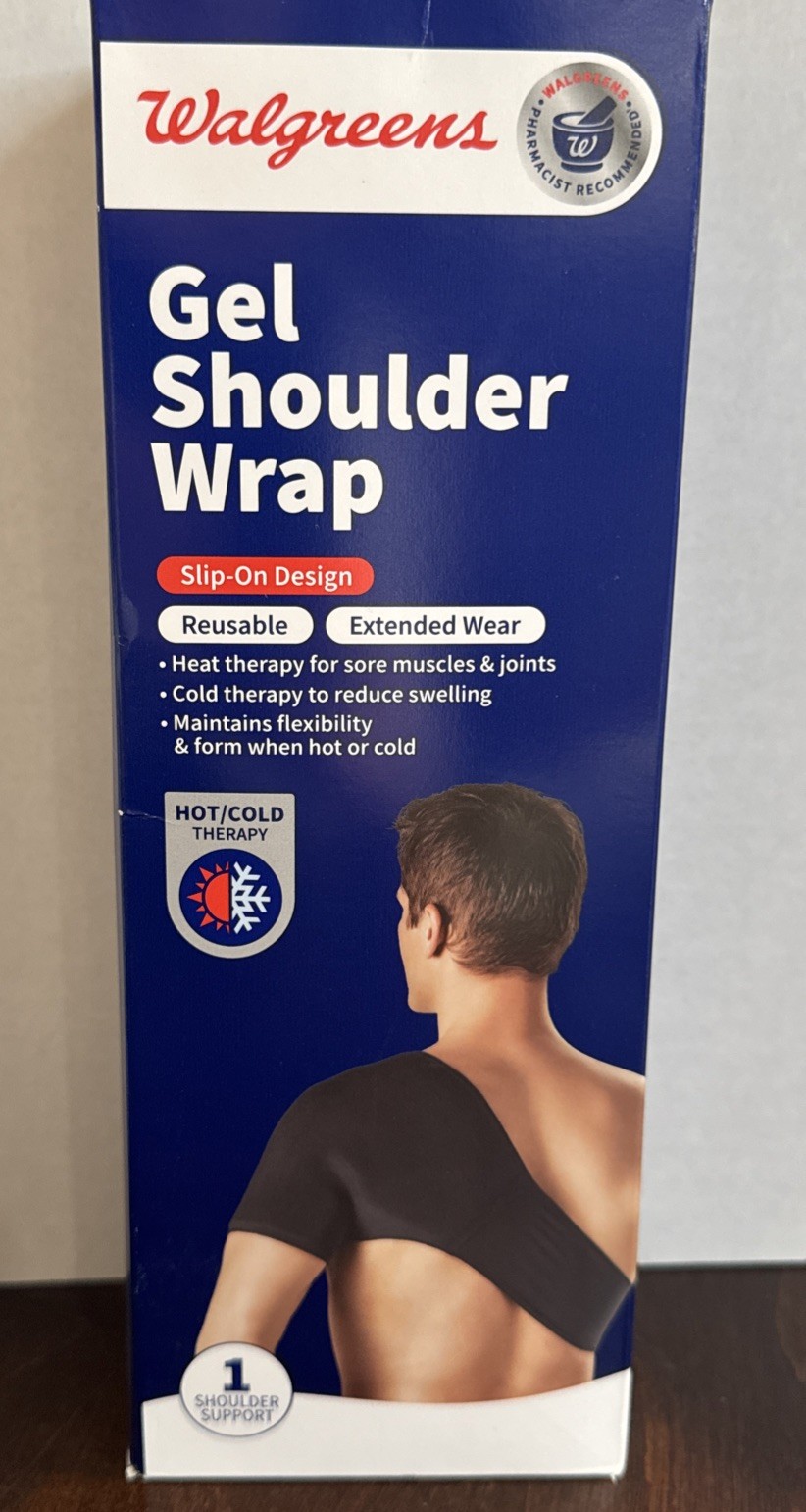 Gel Shoulder Support Heat and Cold therapy reusable new in box