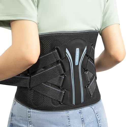 Back Brace with Bionic Support for Back Pain Relief, 3D Knitted XX-Large Black