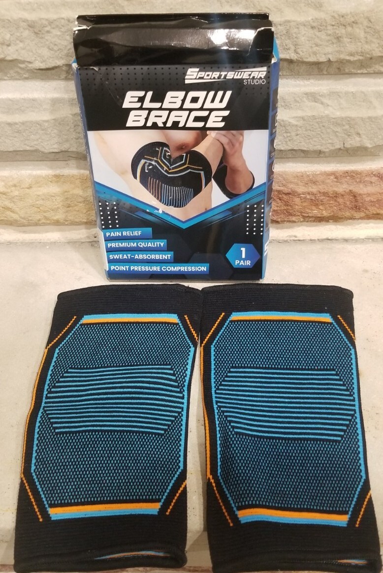 Sportswear Studio Elbow Brace Pack of 2 Anti Slip Size Small NEW