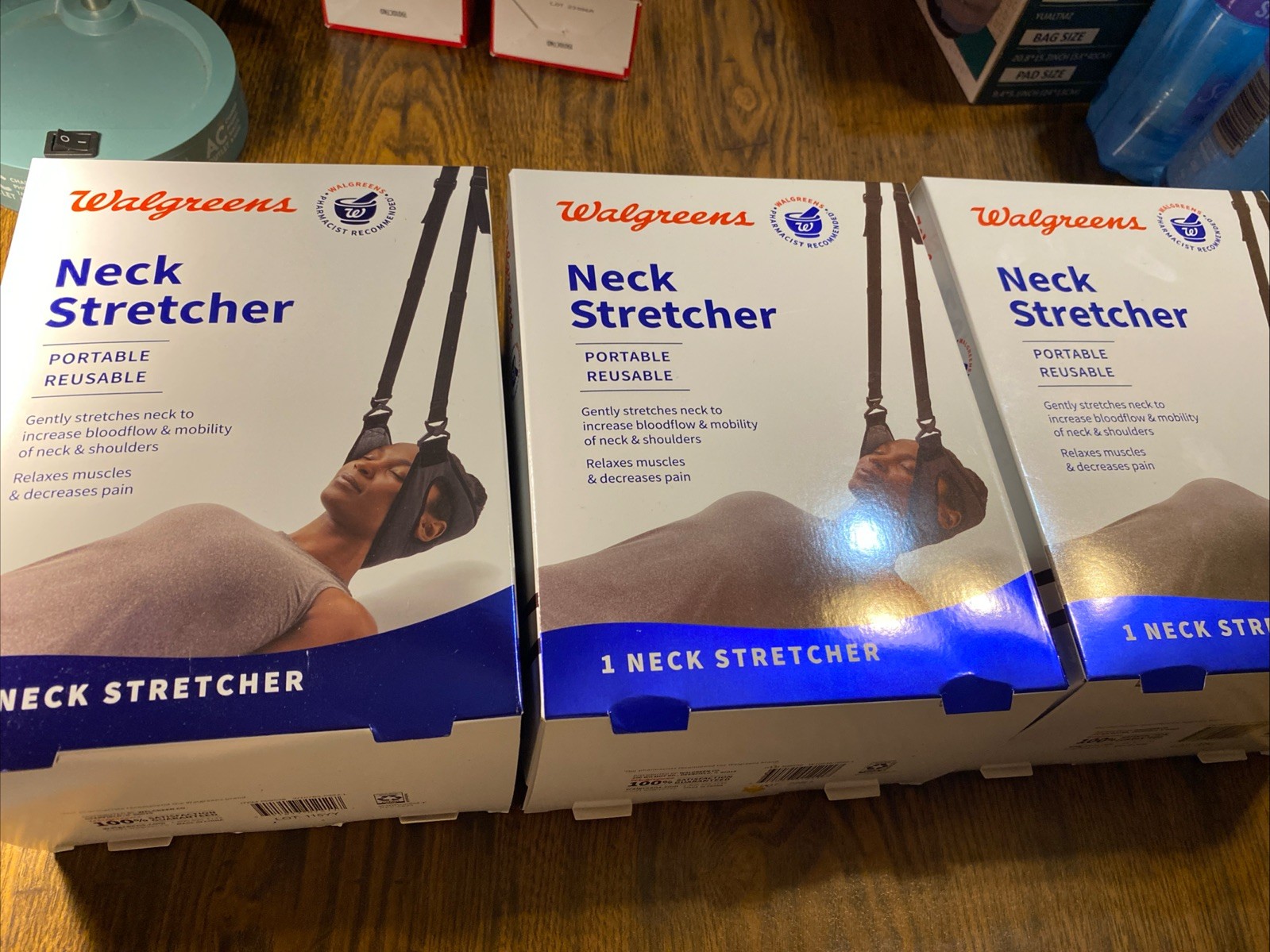 Walgreens Neck Stretcher Portable Reusable Adjustable Strap (pack of 3) All New