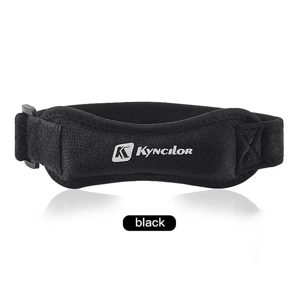 Knee Brace Support Stabilizer Strap Arthritis Pain Relief Running Black 1pc