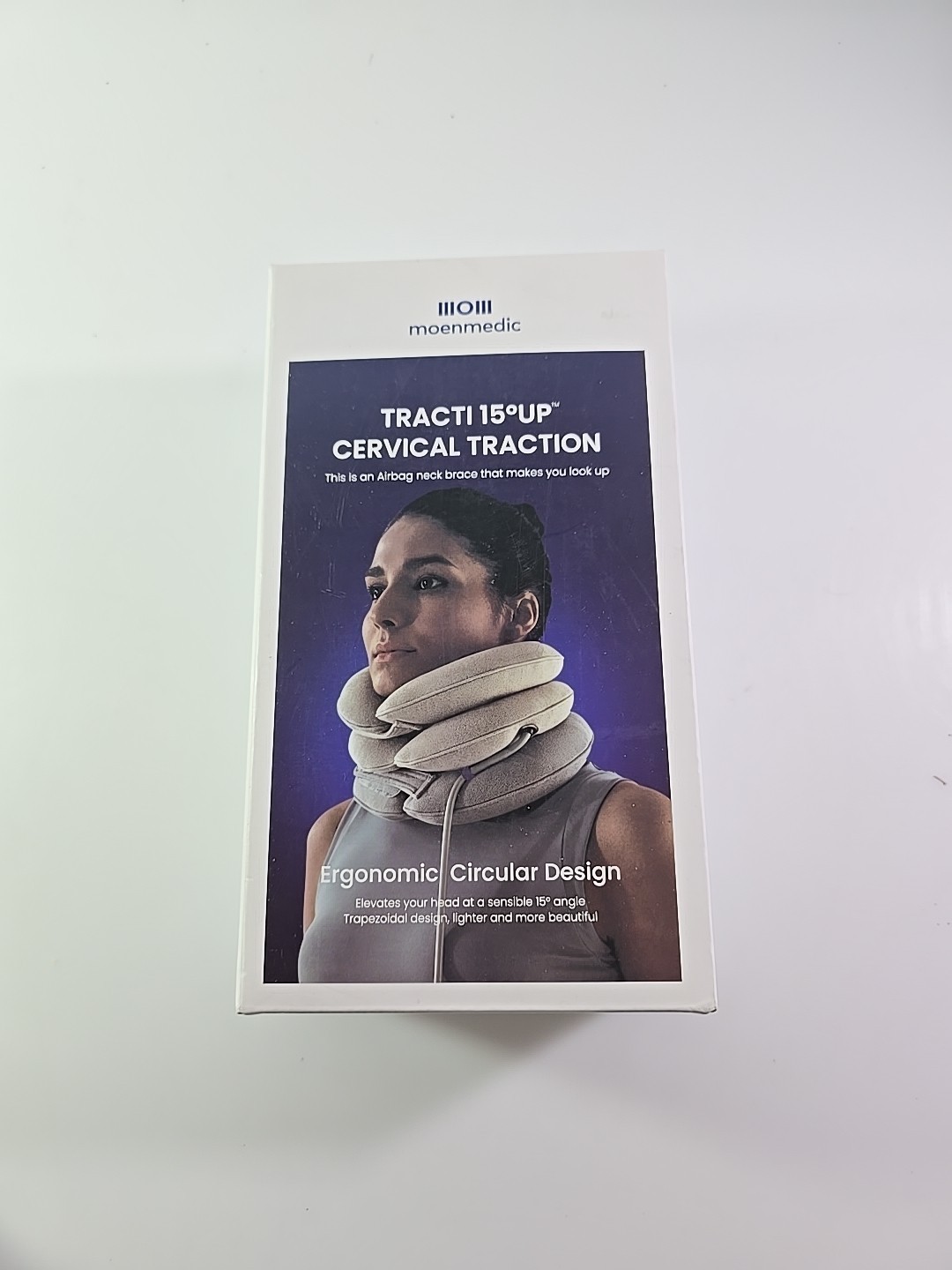 Cervical Neck Traction Device and Neck Brace by moenmedic, Adjustable Neck Supp