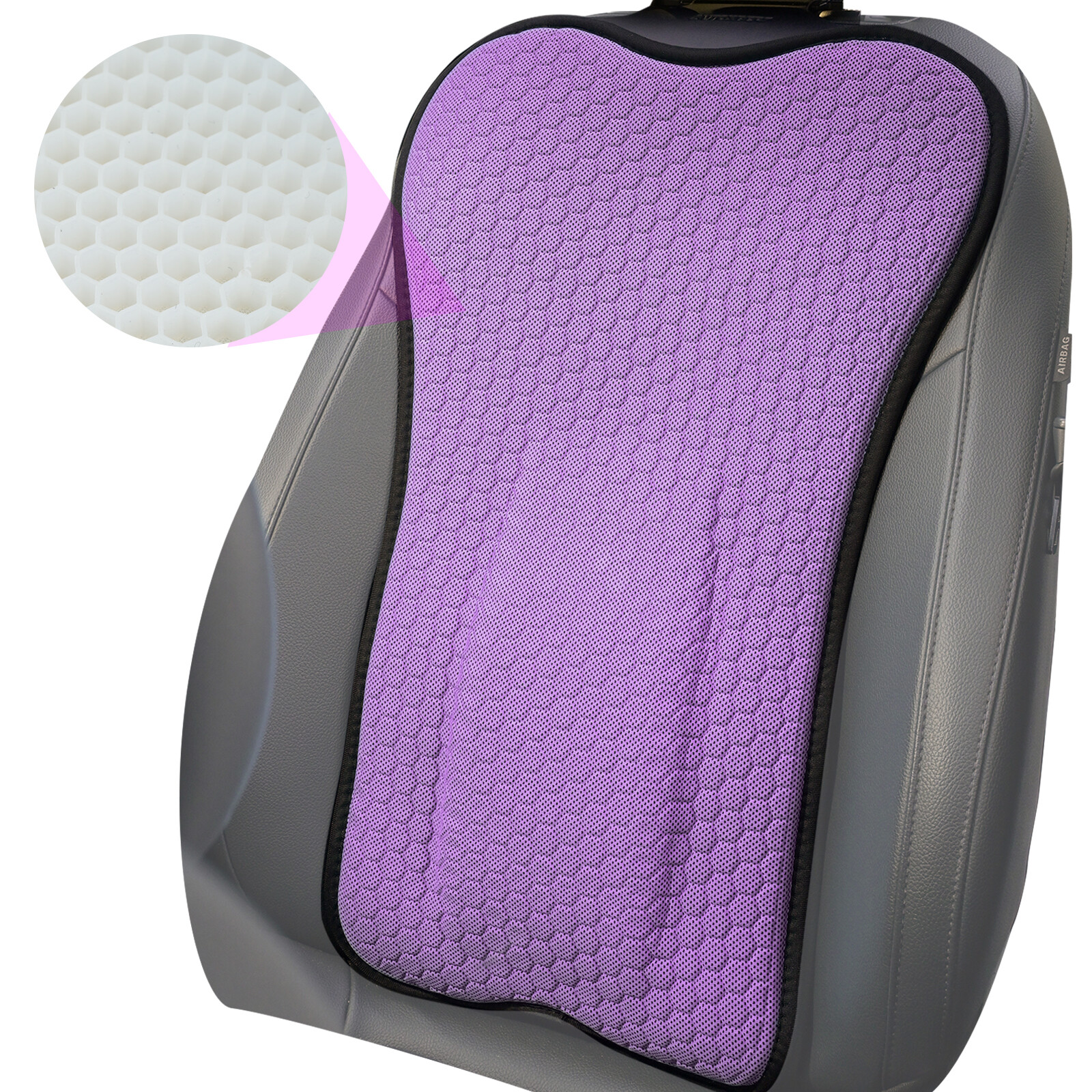 Breathable Gel Lumbar Support Cushion for Home Office Car Seat Back Chair Pillow