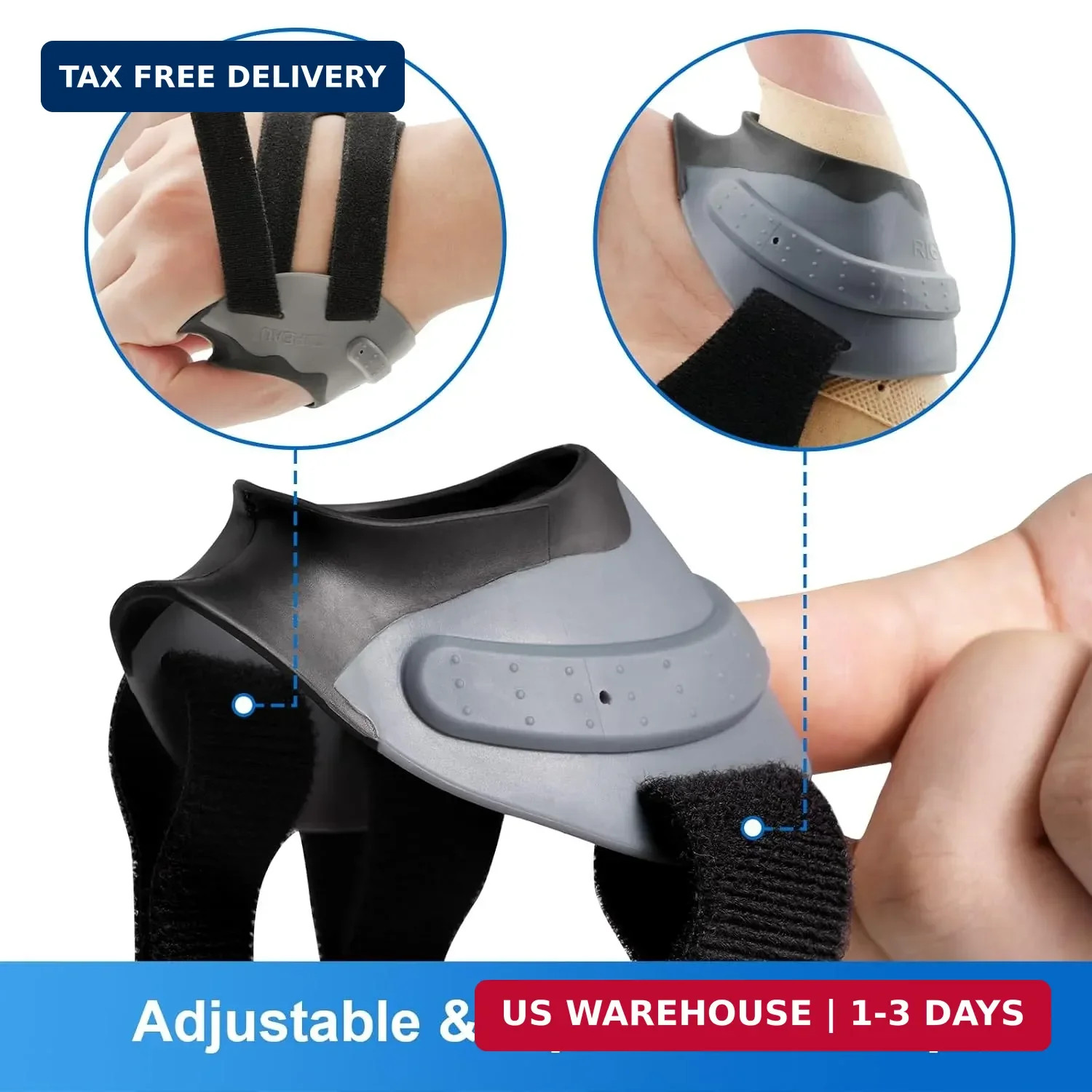 Velpeau CMC Joint Thumb Arthritis Support Brace – Soft & Hard Plastic Compose –