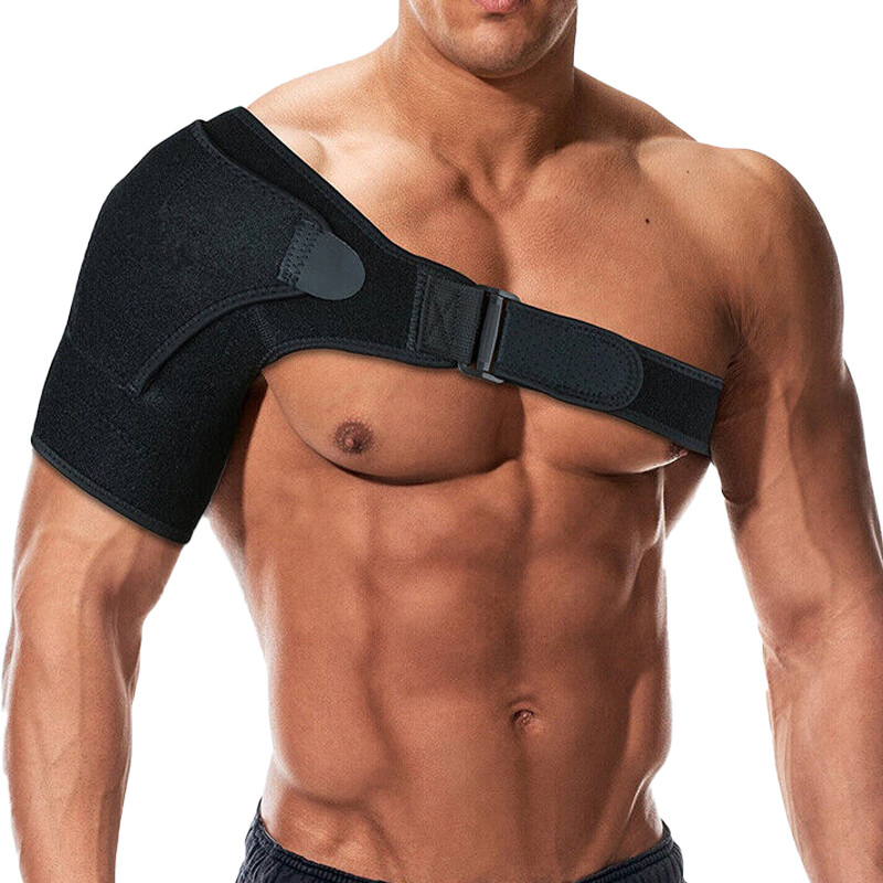 Double Shoulder Brace Support Torn Rotator Cuff Compression Sleeve Pain Relief