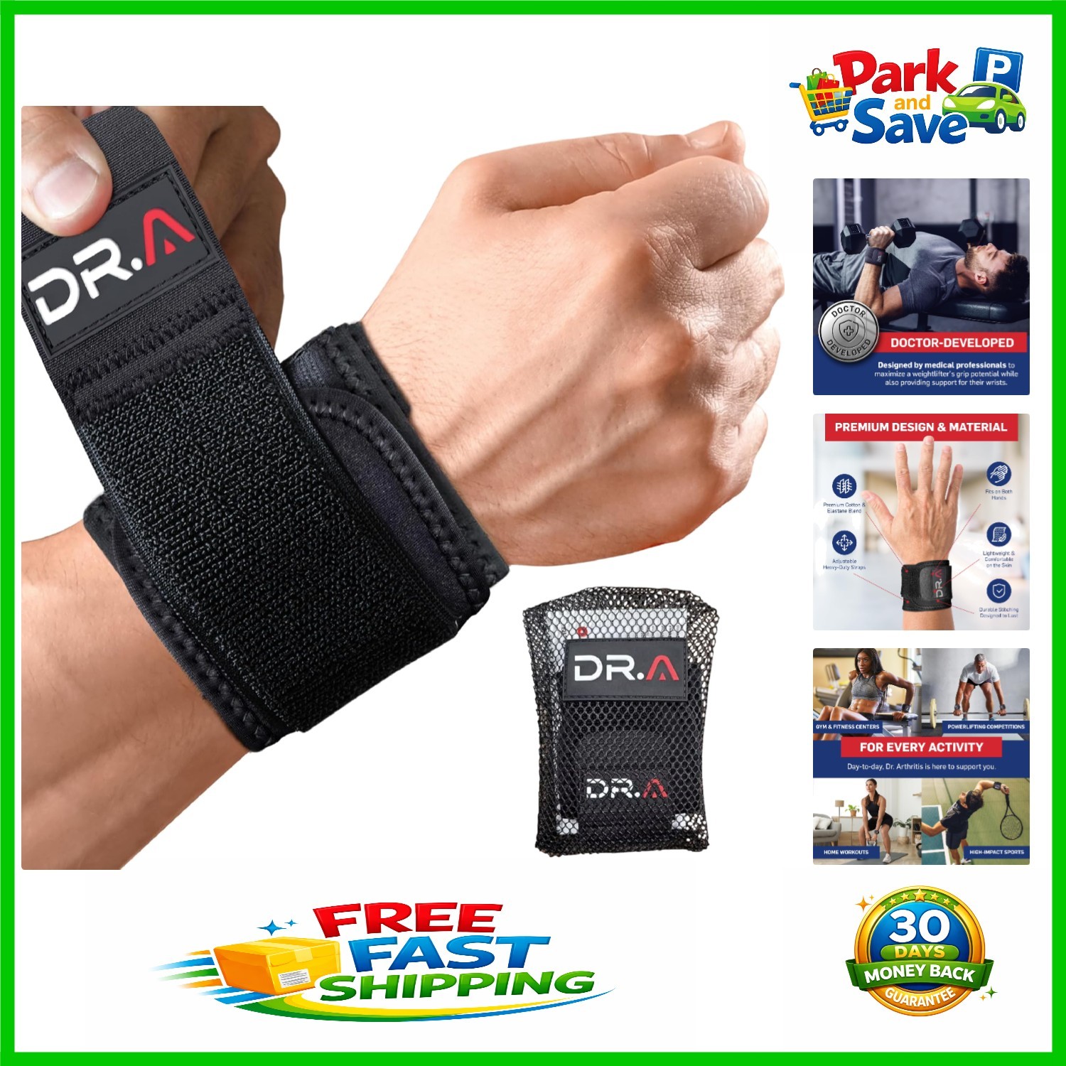 Doctor Developed Wrist Brace for Tendonitis – Lightweight & Breathable Support