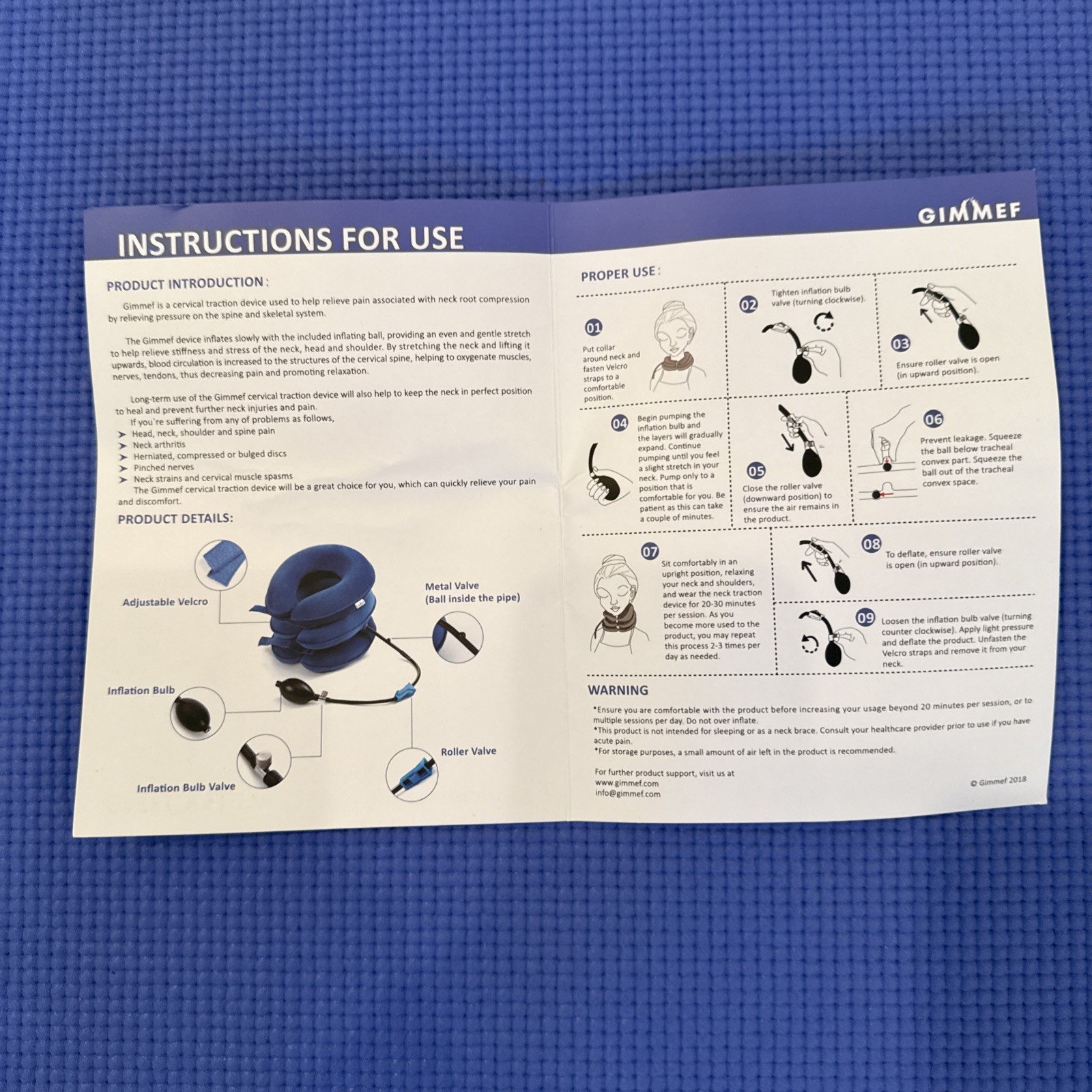 Cervical Neck Traction Device with Quick Inflation – Ultimate Pain Relief