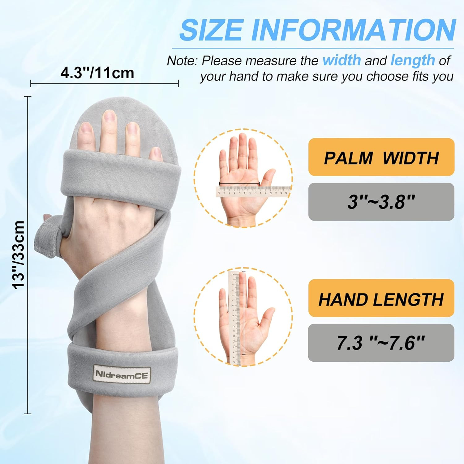 Resting Hand Splints for Straightening Fingers,Carpal Tunnel Wrist Brace Night I