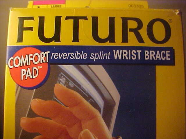 FUTURO Reversible Splint Wrist Brace Left or Right Hand LARGE 003305