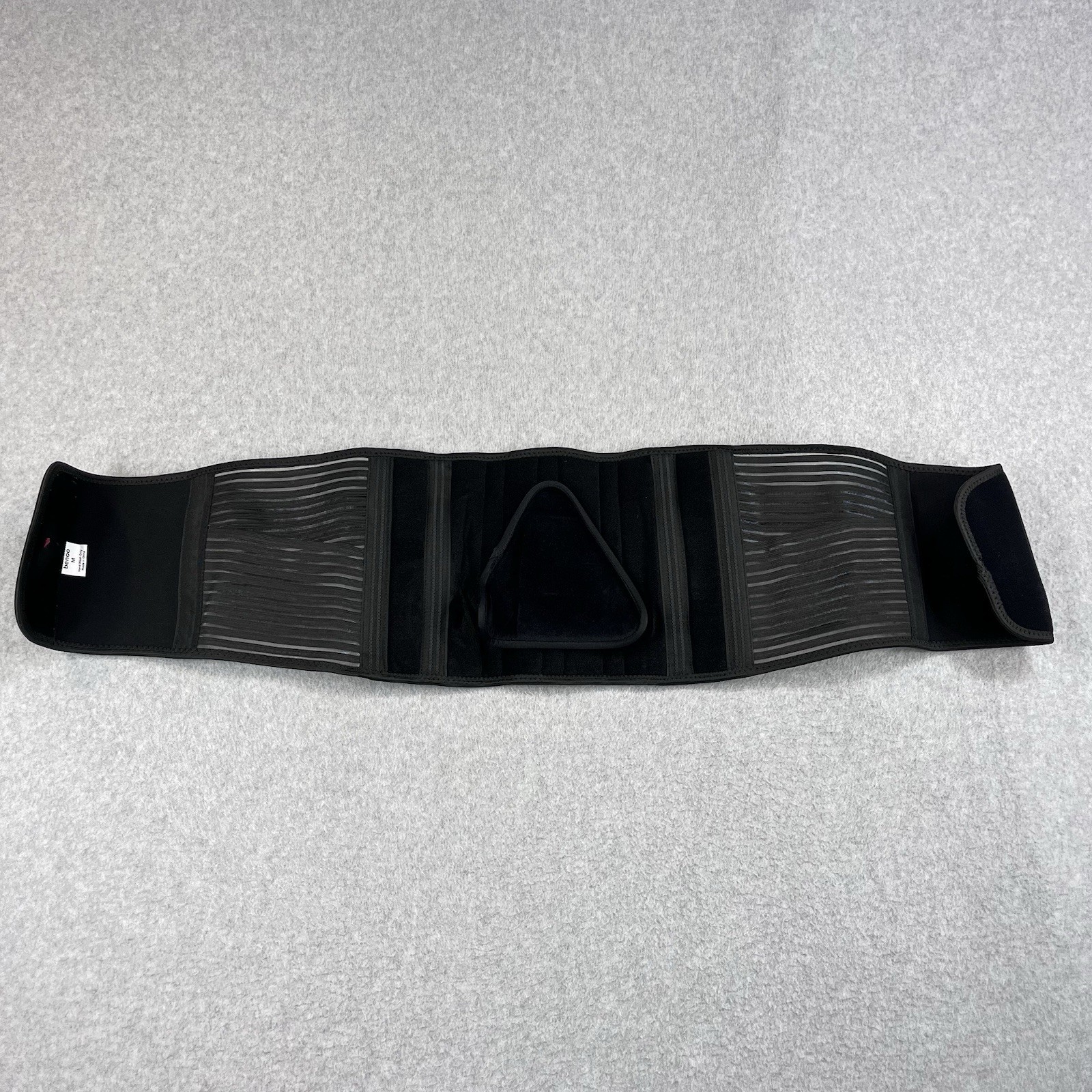 Benoo Back Brace Adult Medium Ajustable Black Pain Relief Comfort Sciatica