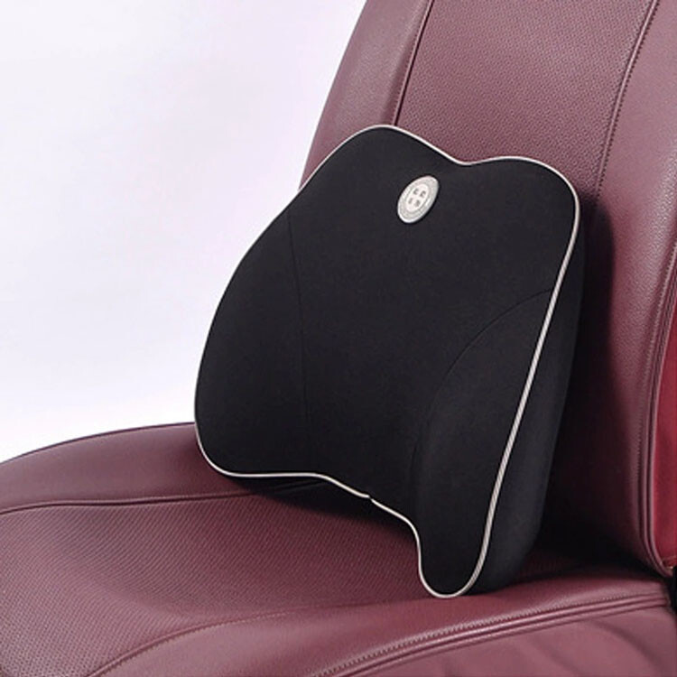 Car Lumbar Support Pillow Memory Foam Neck Support Back Cushion Lumbar Office