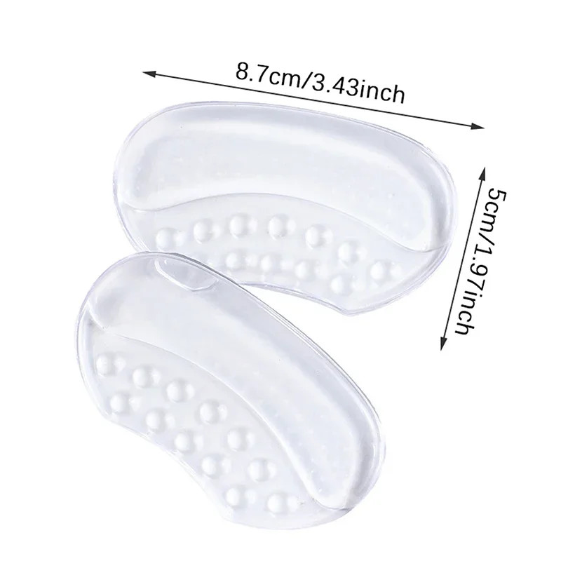 1Pair Heels Grips Silicone Heel Stickers for Women Men Anti Slip Heel Cushions N