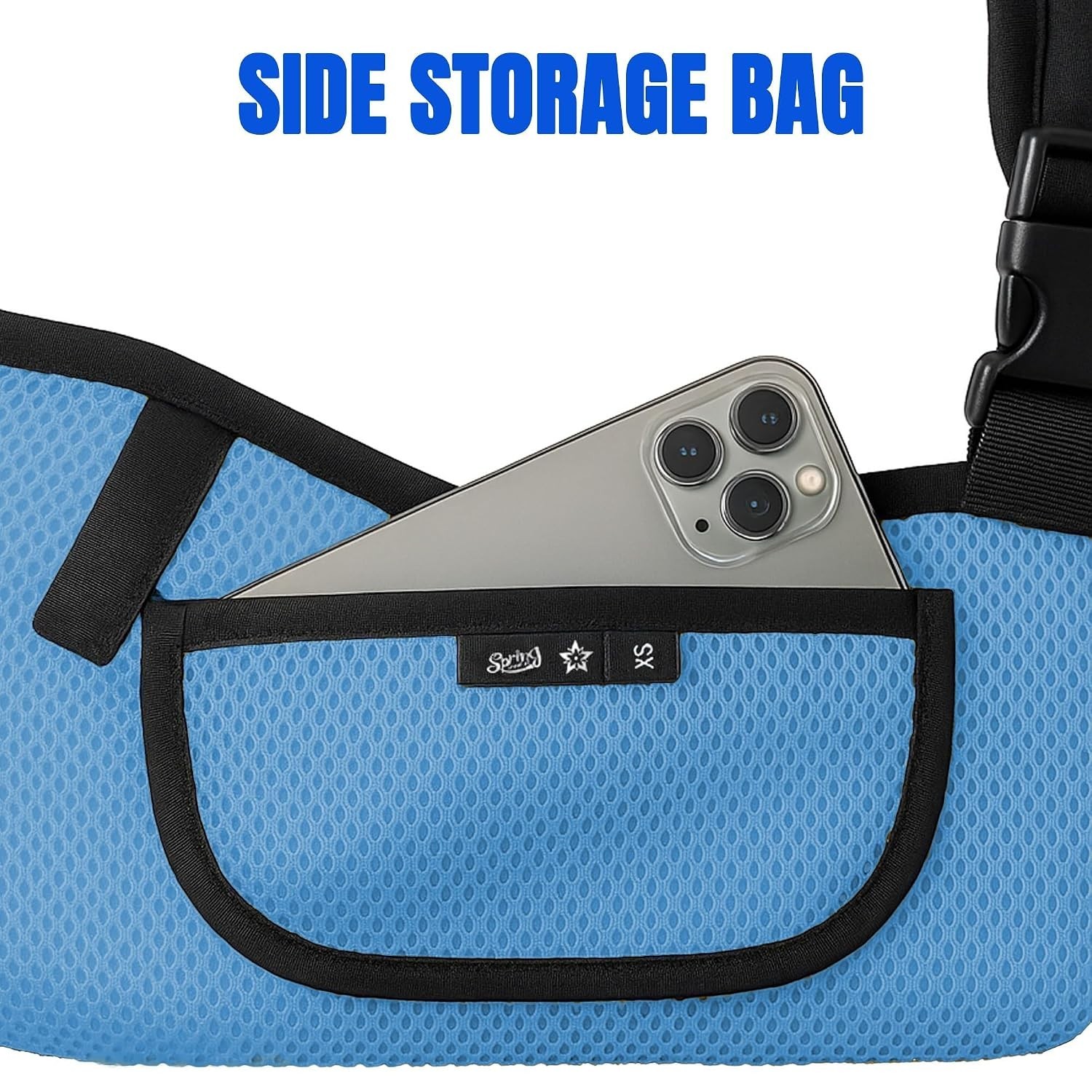 Adjustable Kids Arm Sling – Lightweight Breathable Shoulder Immobilizer in Blue