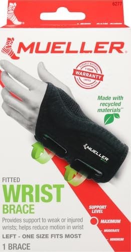 MUELLER FITTED WRIST BRACE WRIST BRACE-SM/MD 5-8