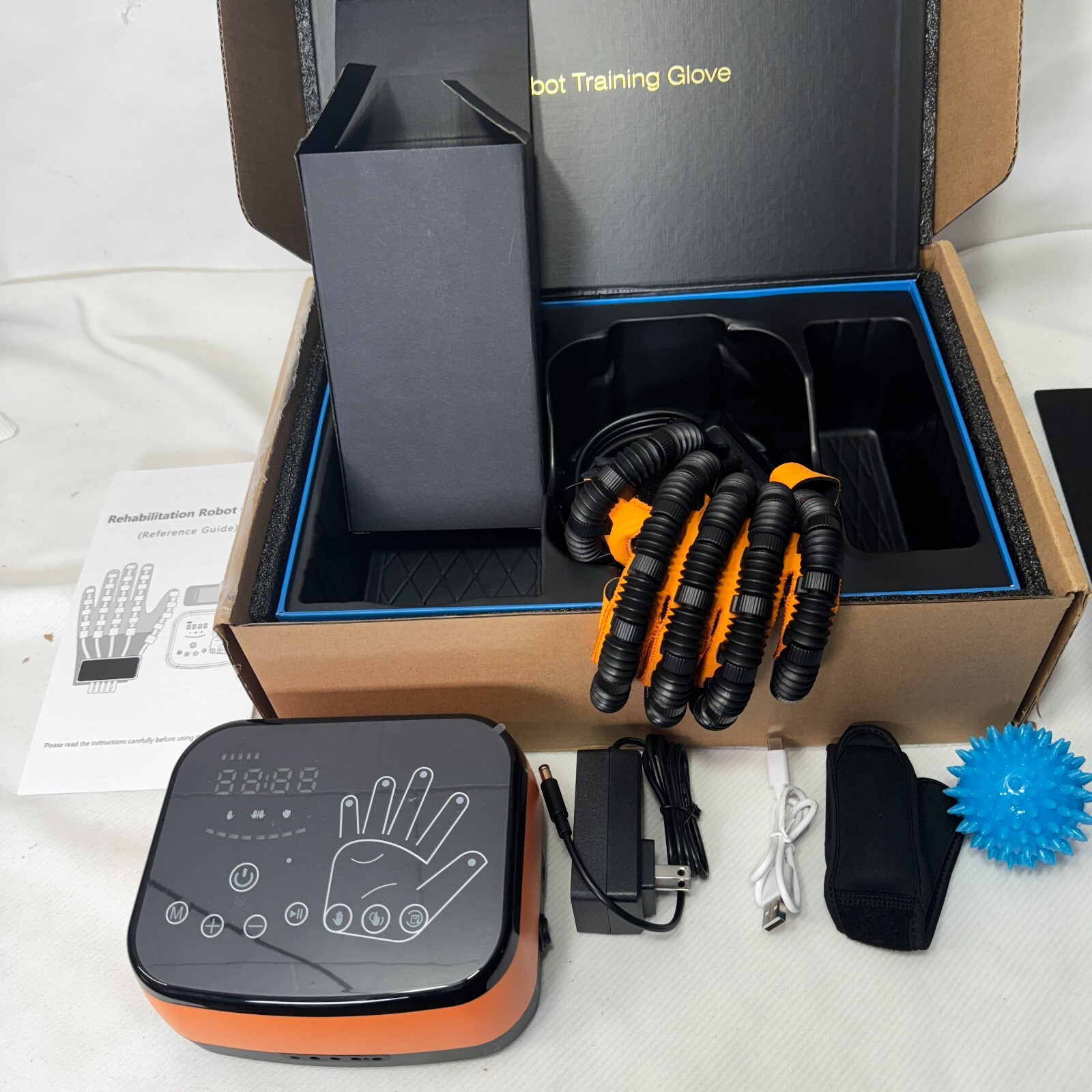 Finger Exerciser & Hand Strengthener Rehab Rehabilitation Robotic Glove S Left