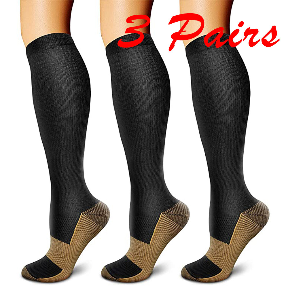 Medical Compression Socks Support Stretch Plantar Fasciitis Pressure Socks US