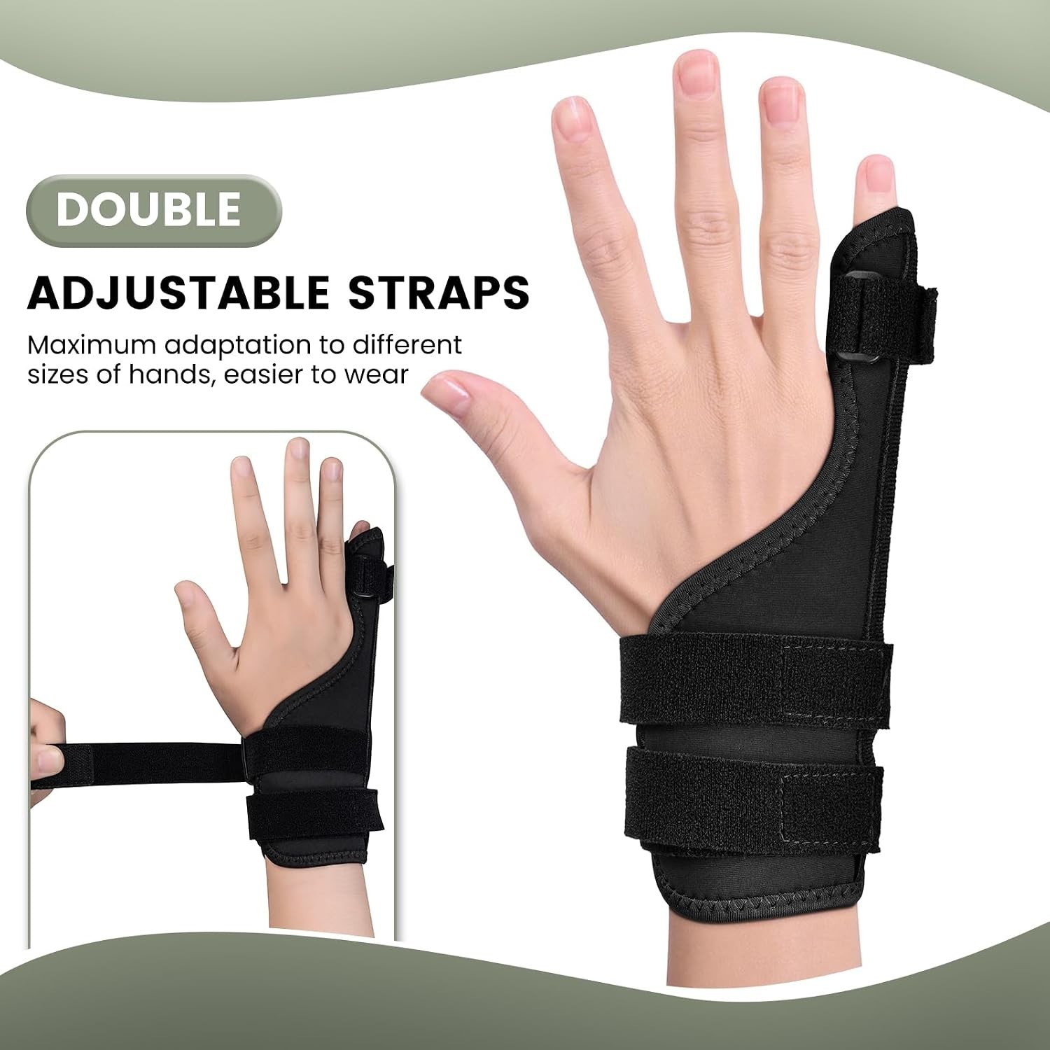 Pinky Finger Splint Adult One Size Neoprene Adjustable Lightweight Black for …