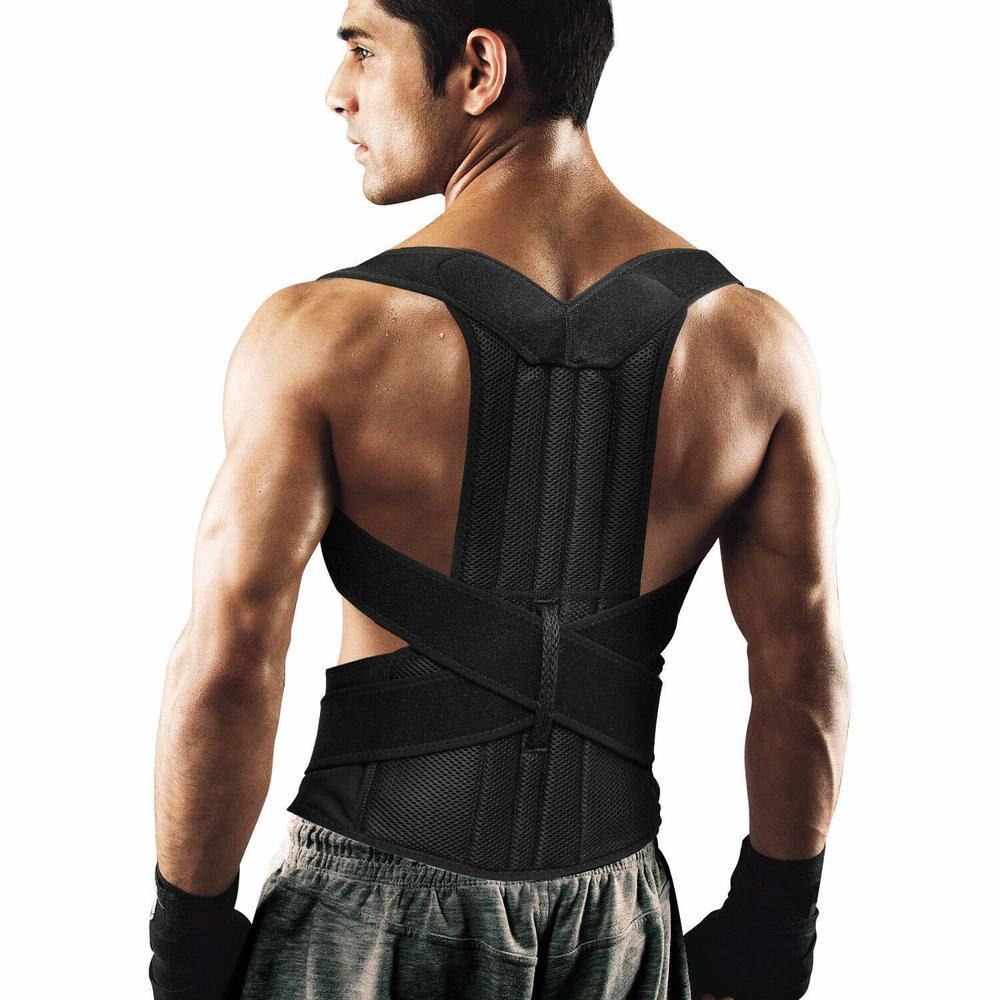 Full Back&Lumbar&Shoulder Men Women Support Brace Improve Posture Relieve Pain