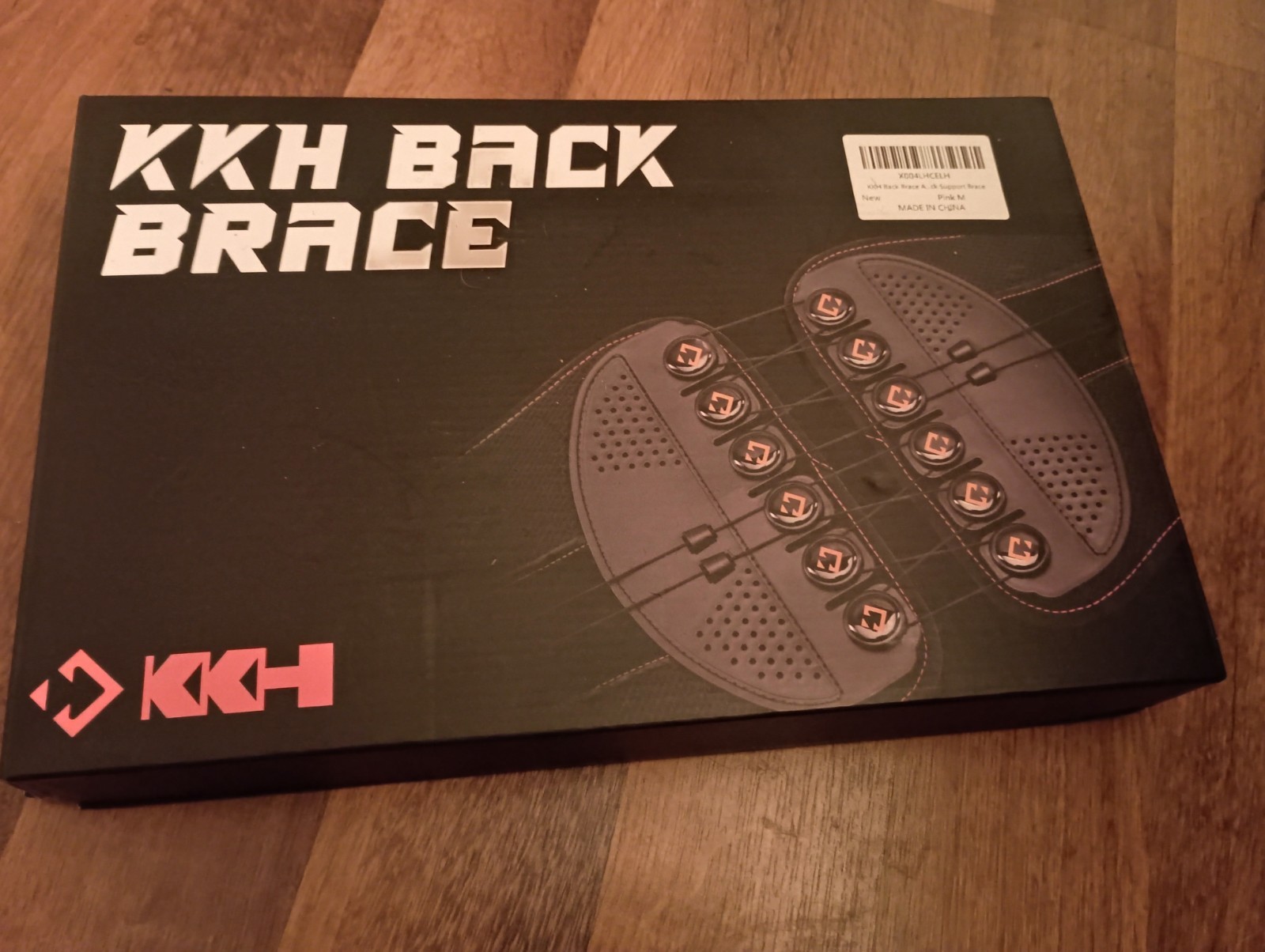 KKH Adjustable Back Support Brace (Pink) W/Instructions New Open Box