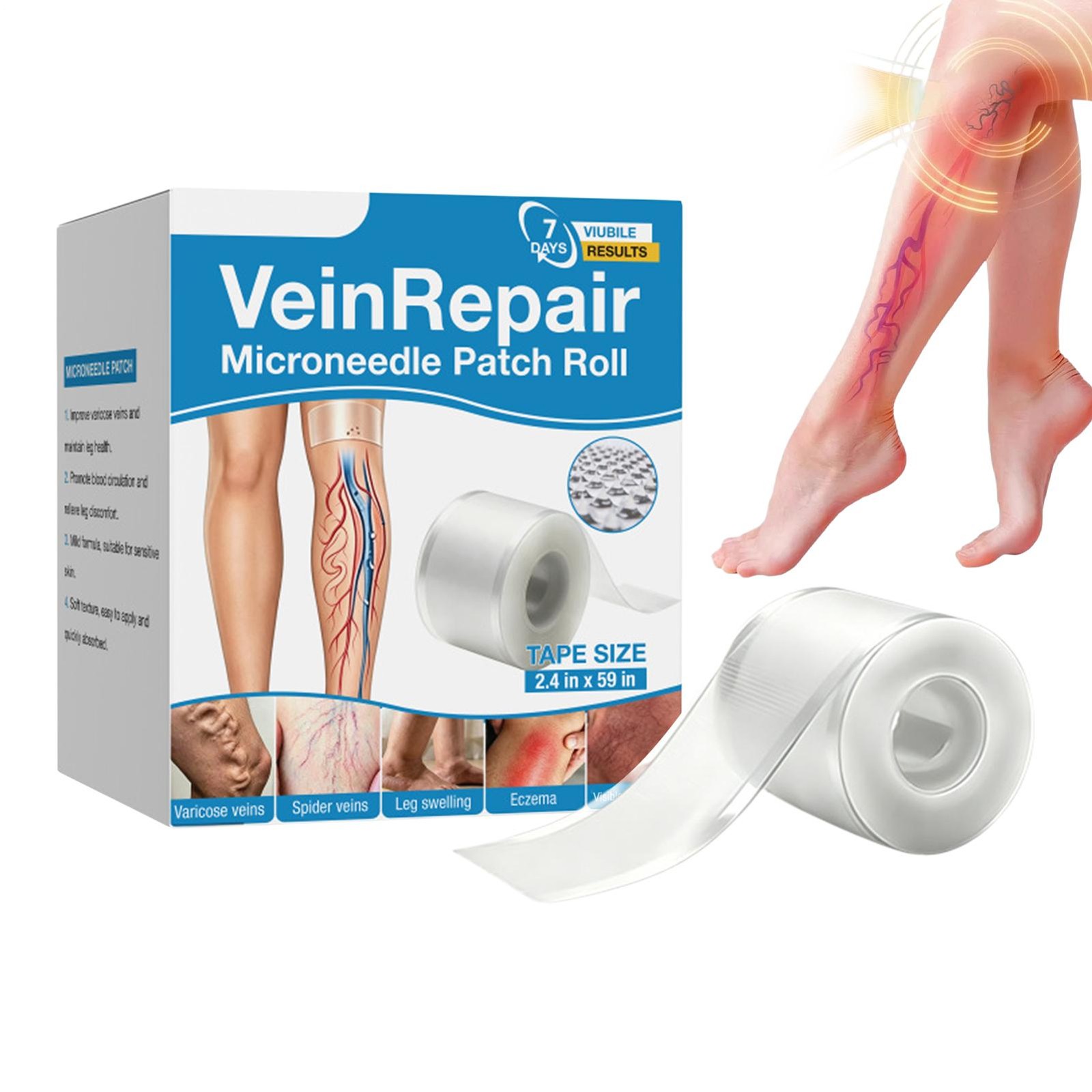 Vein Repair Microneedle Patch Roll, Vein Repair Patches, Professional Treatment
