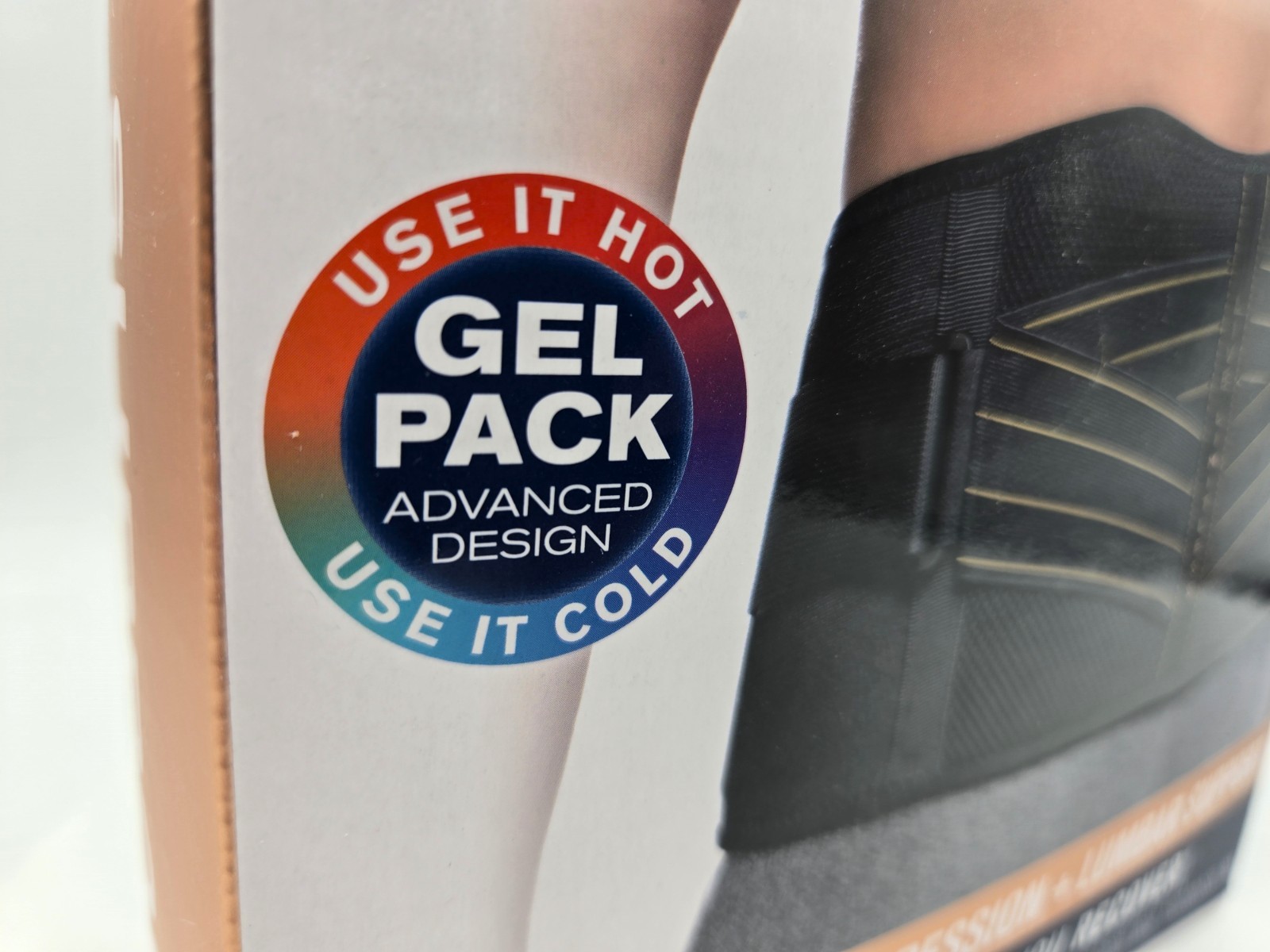 NEW Copper Fit Rapid Relief Back Support Belt 3-in-1 Hot Cold Therapy Brace OSFM