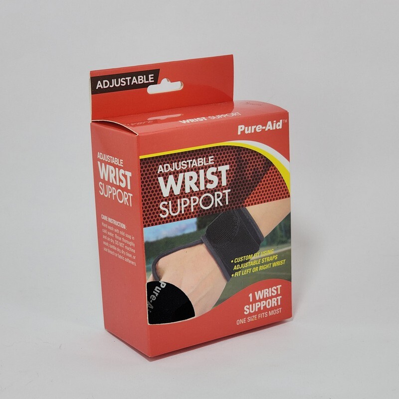 Pure-Aid Adjustable Wrist Support Strap Lightweight Easy to Use – Breathable