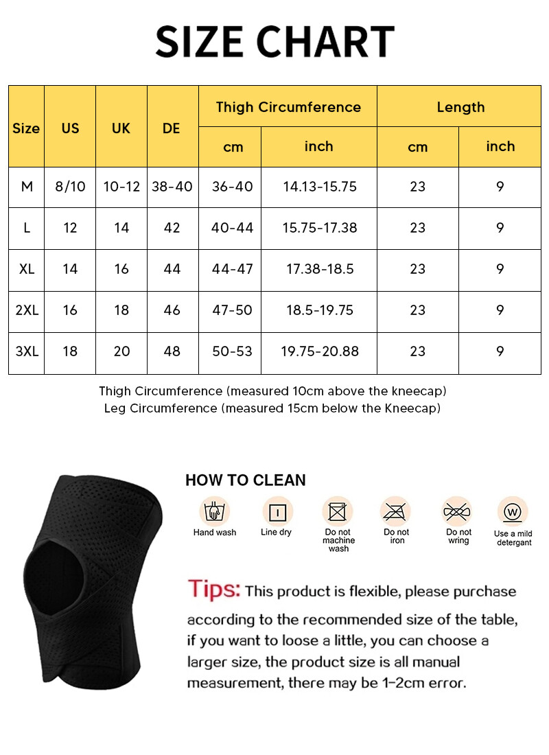 Compression Adjustable Knee Support for Knee Pain Arthritis Injury Recovery US