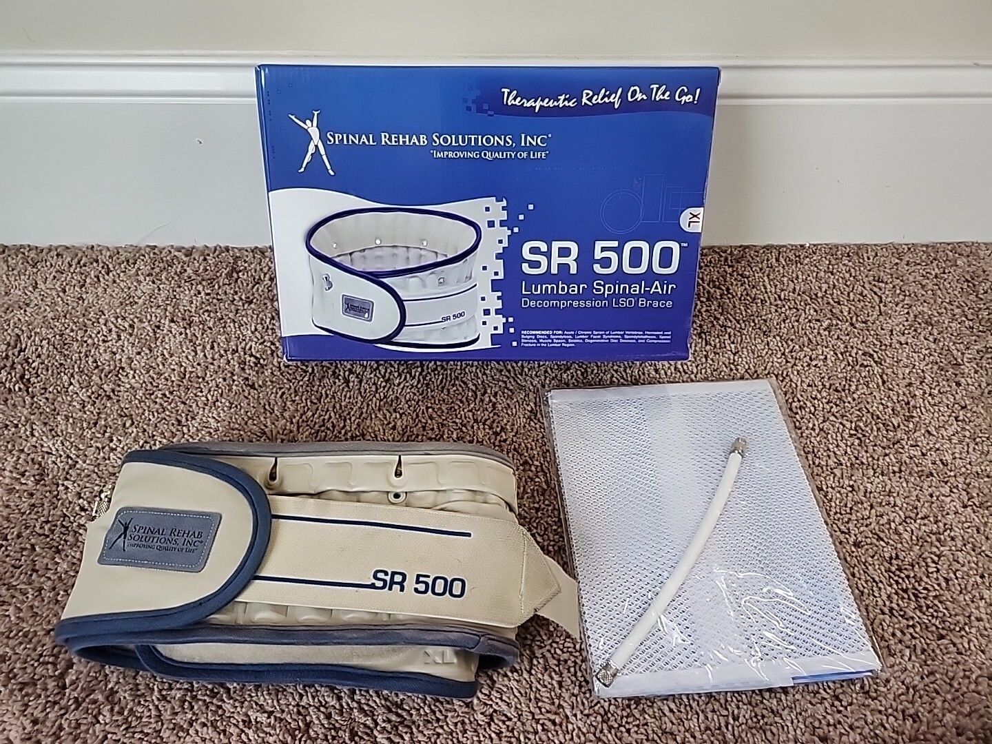 Replacement SR 500 Lumbar Air Decompression LSO Brace ONLY – Size XL – NO PUMP