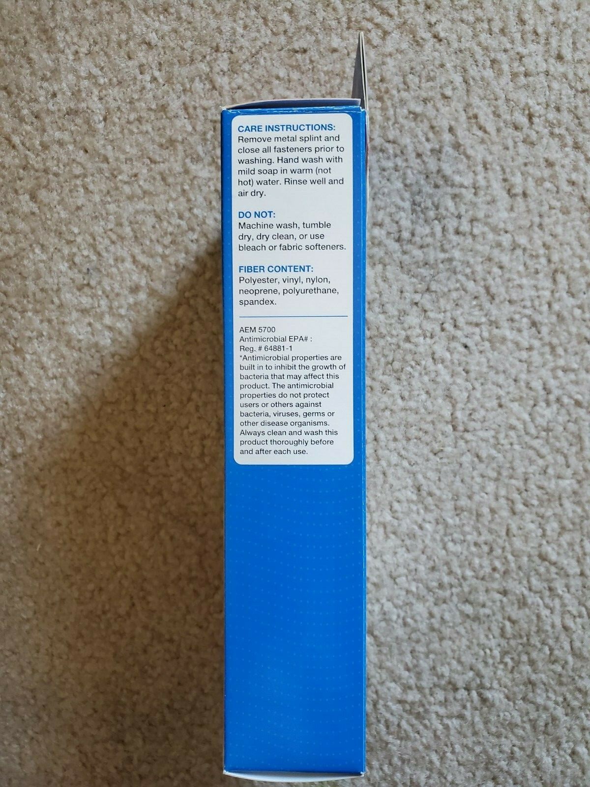 Walgreens Deluxe LEFT Wrist Stabilizer for Carpal Tunnel Syndrome Beige Size L/X
