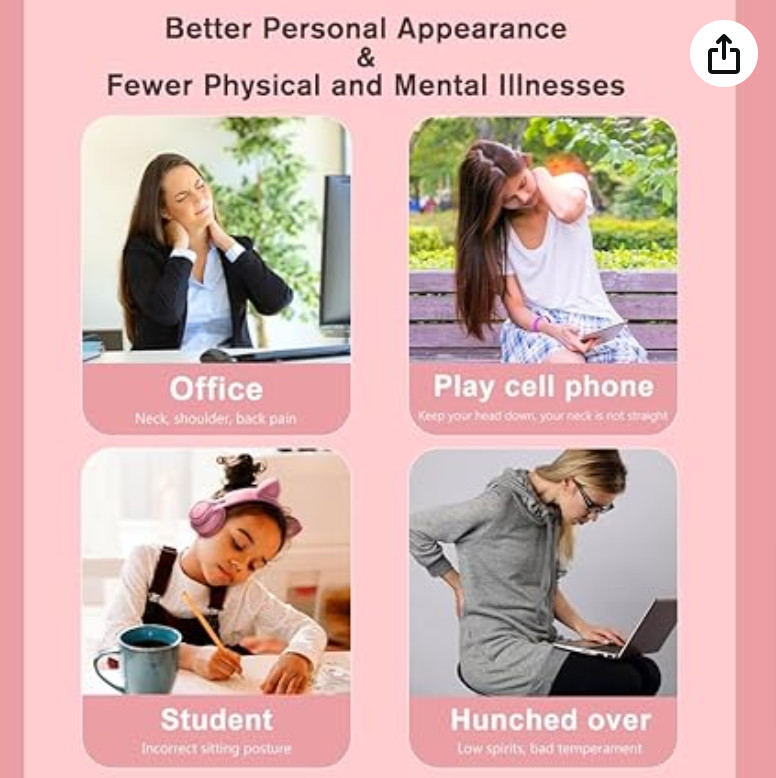 Posture Correcter and Back Straightener Yoga Sticks for Adults and Kids