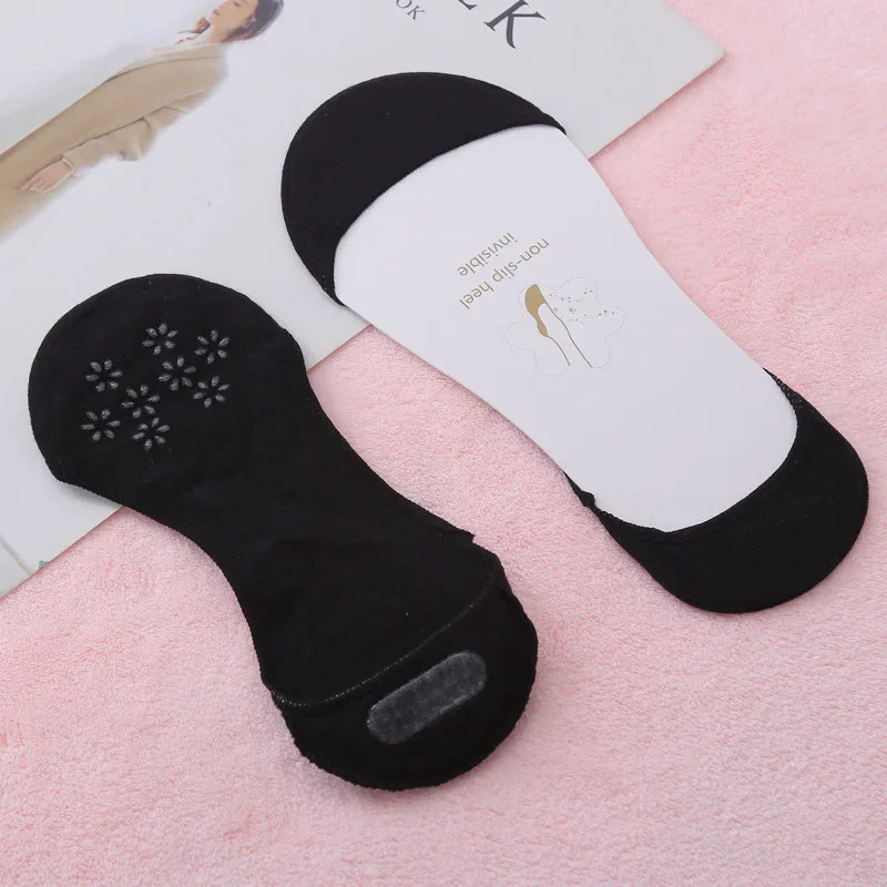 Invisible Boat Socks Women Girls Summer Thin Breathable Cotton Sock Solid Color
