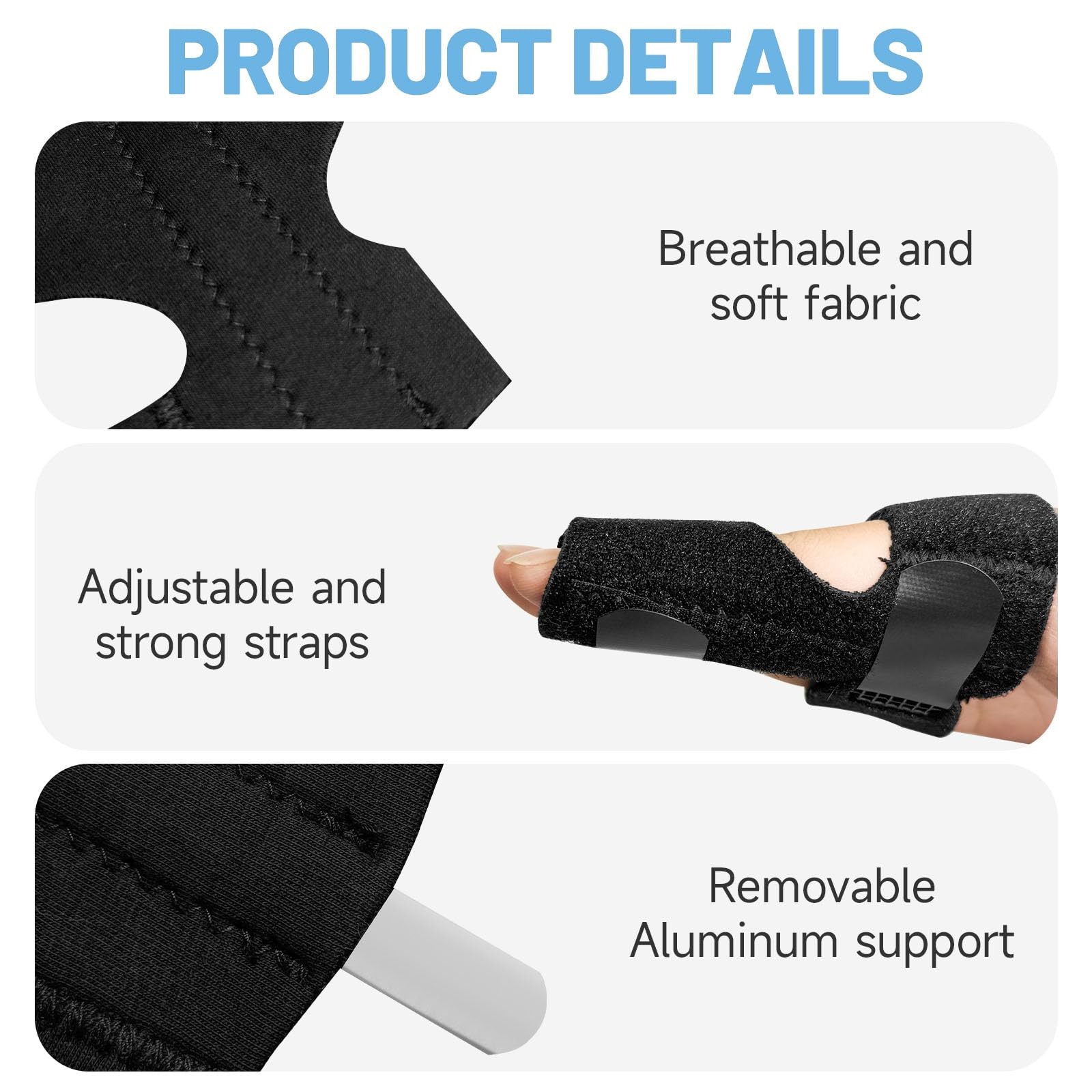 QiiMyyo Trigger Finger Splint,Finger Brace Support Stabilizer for Arthritis, …