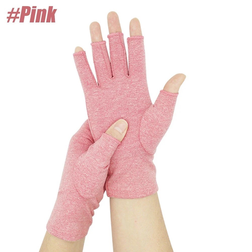 Arthritis Compression Gloves Fingerless Hand Support for Carpal Tunnel Pain Reli